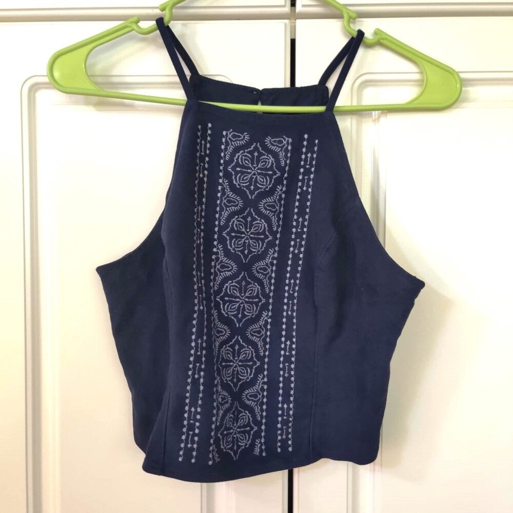 Abercrombie & Fitch Navy Women's Top, Size Small